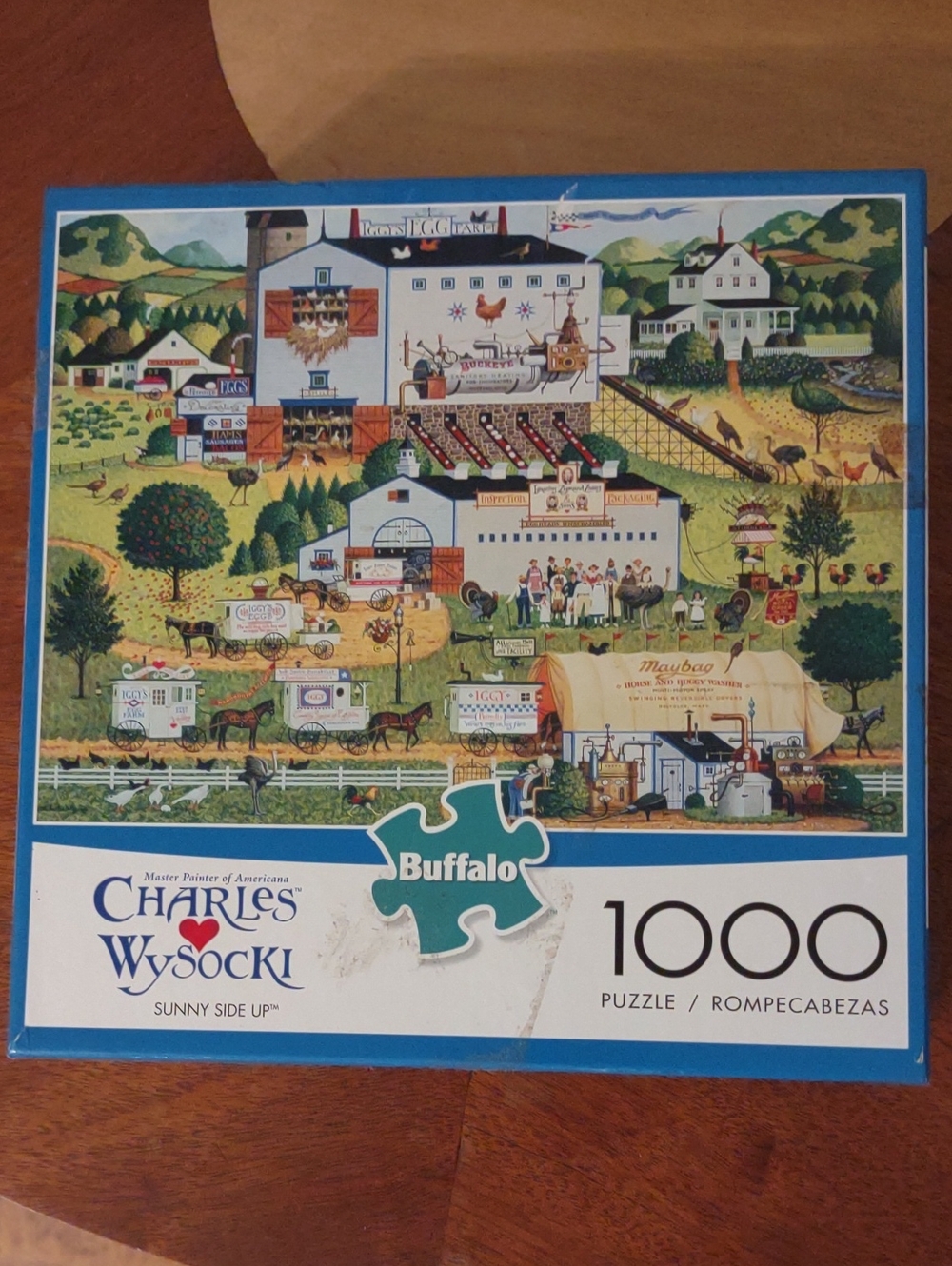 Charles Wysocki Sunny Side Up 1000-Piece Jigsaw Puzzle - Buffalo Blue